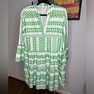 Arthur Jane Claire dress in the elusive green and white color. Size L.